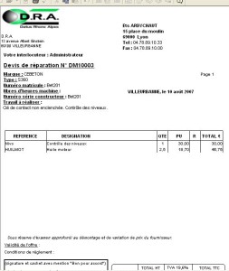 exemple de devis industriel