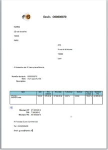 exemple de devis securite
