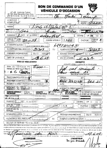 exemple de devis achat voiture occasion