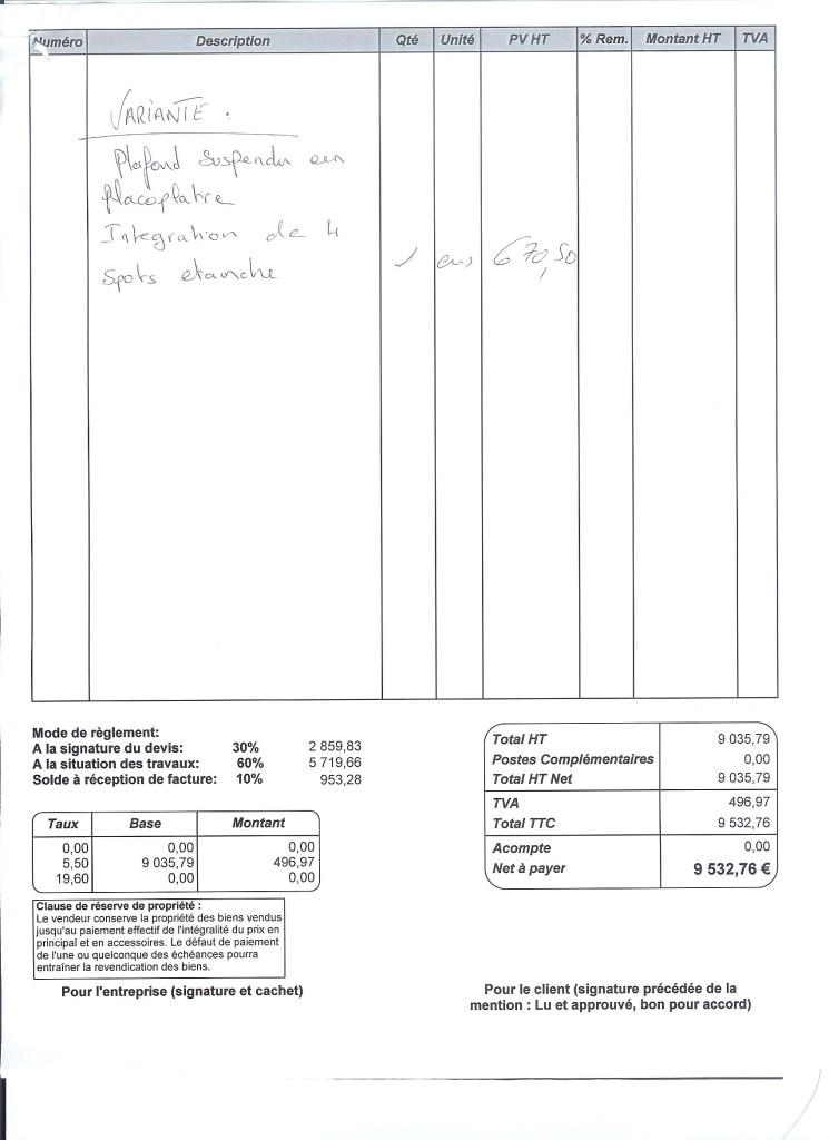 exemple de devis achat voiture occasion