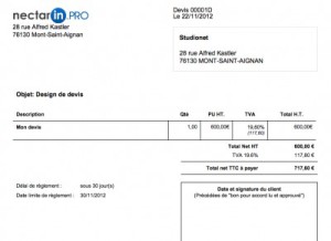 exemple de devis logo charte graphique