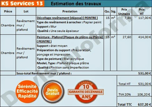 exemple de devis ouverture mur