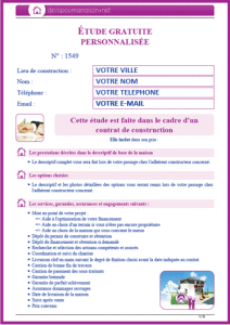 exemple de devis de fabrication