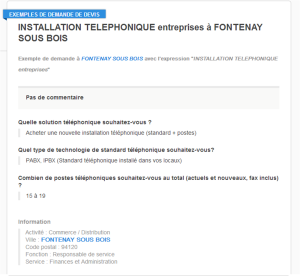 exemple de devis telephonie