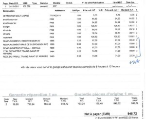 exemple de devis carrosserie