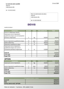 exemple de devis de peinture en batiment