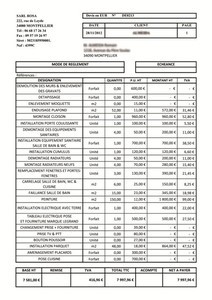 exemple de devis de renovation d appartement