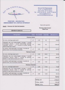 exemple de devis pour batiment