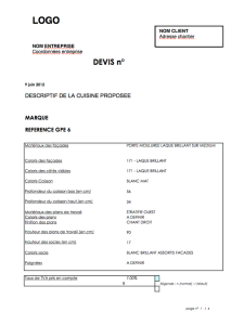 exemple de devis pour cuisine