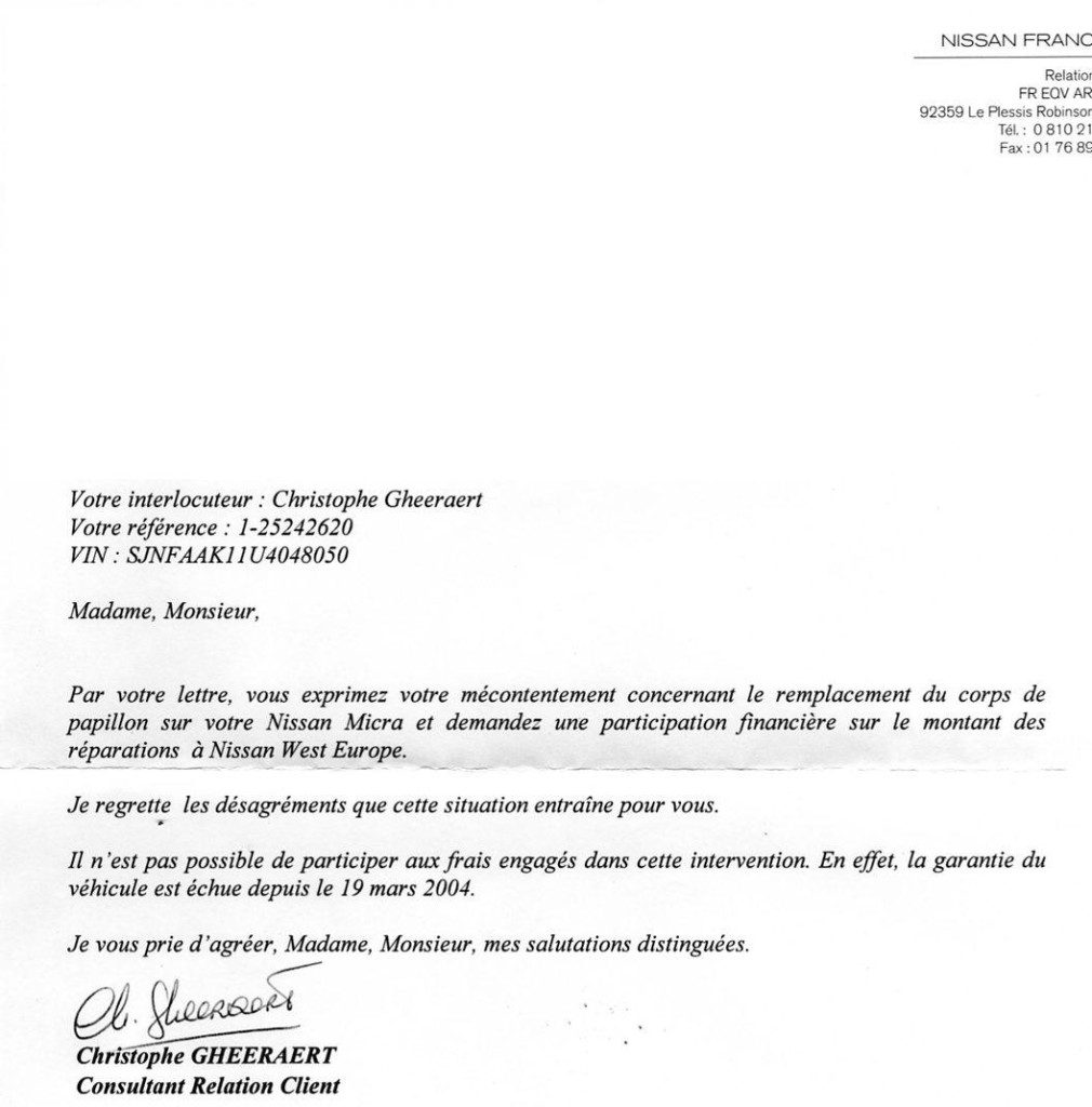 exemple de reponse a un devis