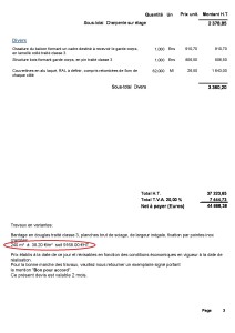 exemple de devis bardage