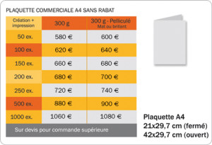 exemple de devis creation plaquette