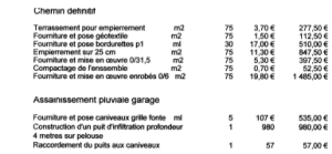 exemple de devis paysagiste