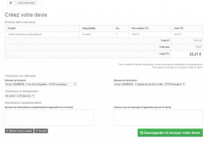 exemple de devis site prestashop