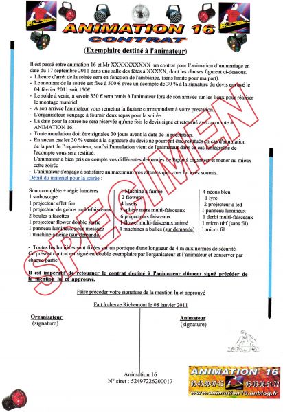 exemple de devis sportif