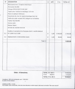 exemple de devis volets roulants