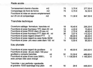 exemple de devis allee