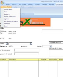 exemple de devis excel 2007