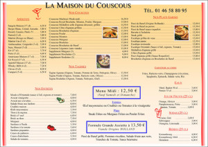 exemple de devis menu restaurant