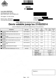 exemple de devis leroy merlin