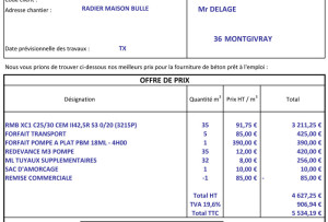 exemple de devis location camion