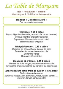 exemple de devis pour cocktail