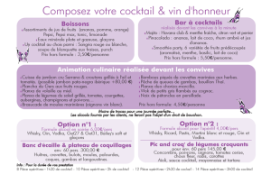 exemple de devis pour cocktail