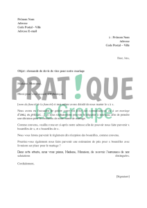 exemple de devis pour mariage