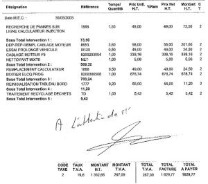 exemple de devis vente voiture occasion