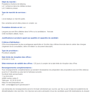exemple de devis de performance