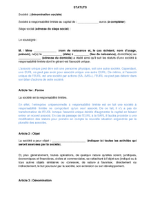 exemple de devis eurl