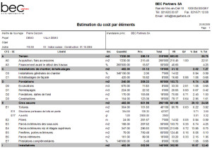 exemple de devis quantitatif estimatif