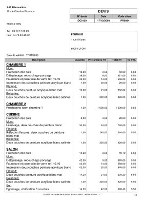 exemple de devis sdb