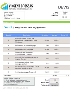 exemple de devis site web pdf