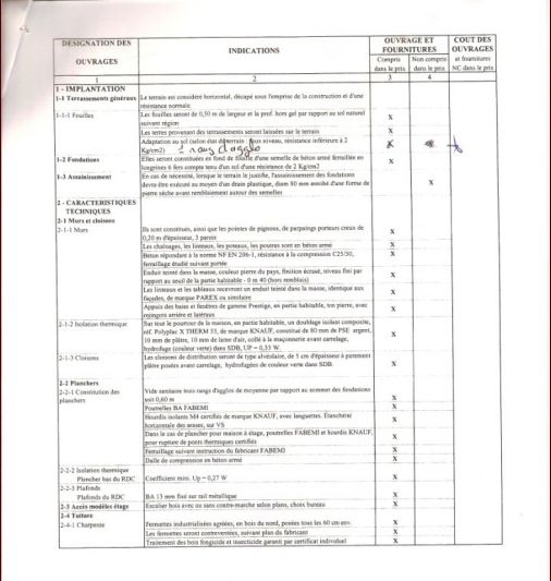 exemple de devis villa