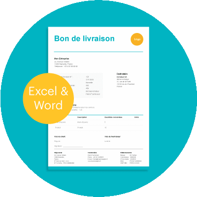 Bon de livraison - modèle bon de livraison Word et Excel