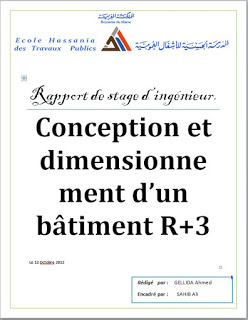 Conception et dimensionnement d’un bâtiment R+3 - rapport de stage ingénieur