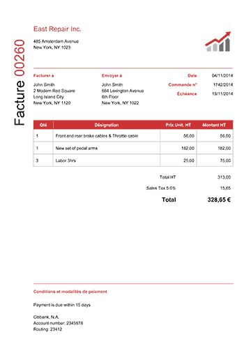 100 Modèles gratuits de factures | Créez une facture, télécharger
