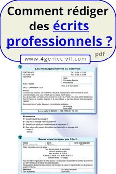 Comment rédiger des écrits professionnels