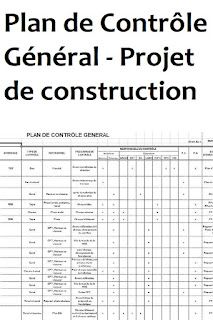 Exemple de plan de contrôle de projet de construction