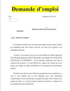 8 demandes manuscrites de recrutement en Word Doc